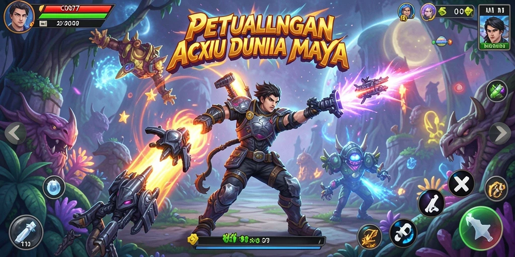 Screenshot menampilkan aksi seru dari gameplay C0077.