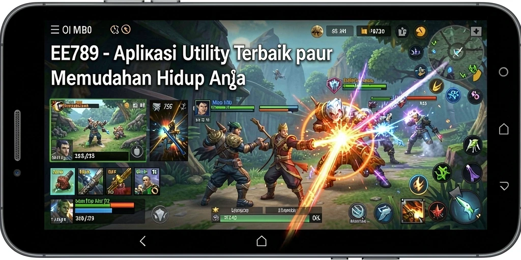 Tampilan utama EE789 yang menampilkan antarmuka aplikasi Utility.