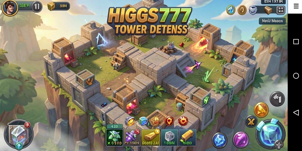 Gameplay seru dan menantang dari HIGGS777 dalam Tower Defense