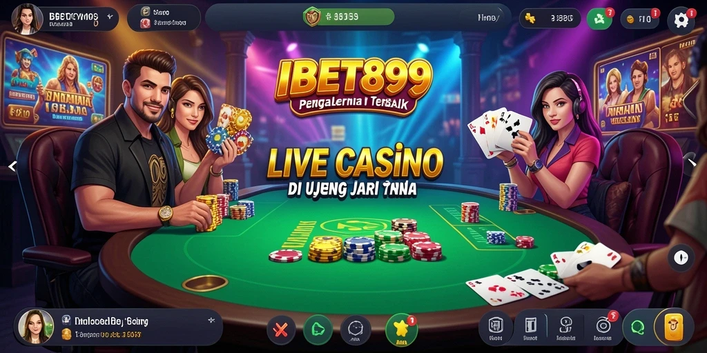 Tampilan gameplay Live Casino yang menarik dan interaktif.