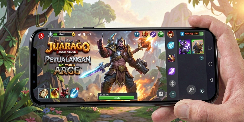 Gameplay JUARAGO yang seru dan penuh aksi dalam genre ARPG.