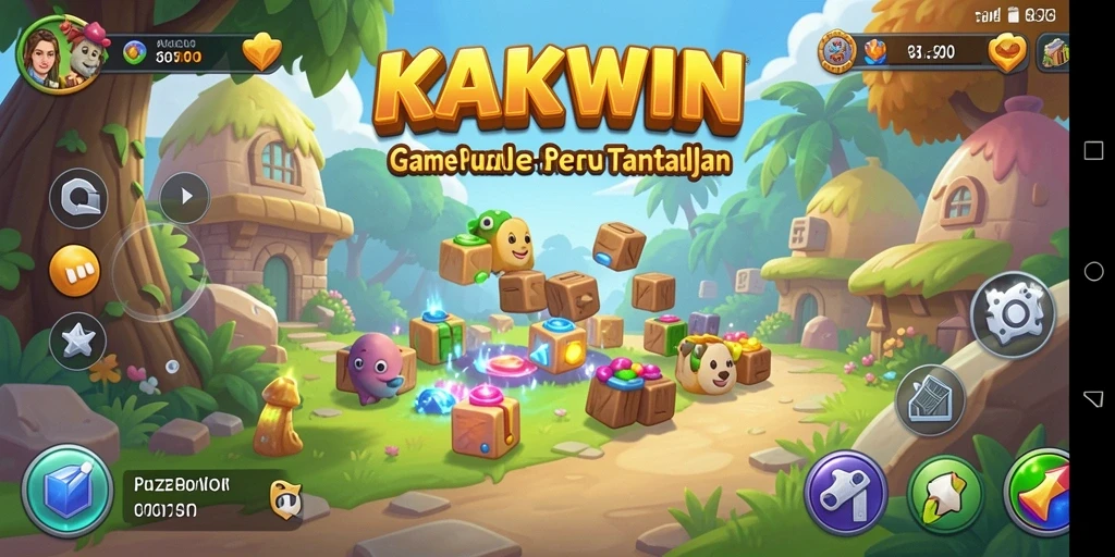 Tampilan gameplay KAKWIN yang menantang dan interaktif.