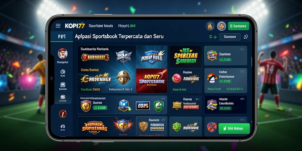 Tampilan menarik dari permainan taruhan di KOPI77.