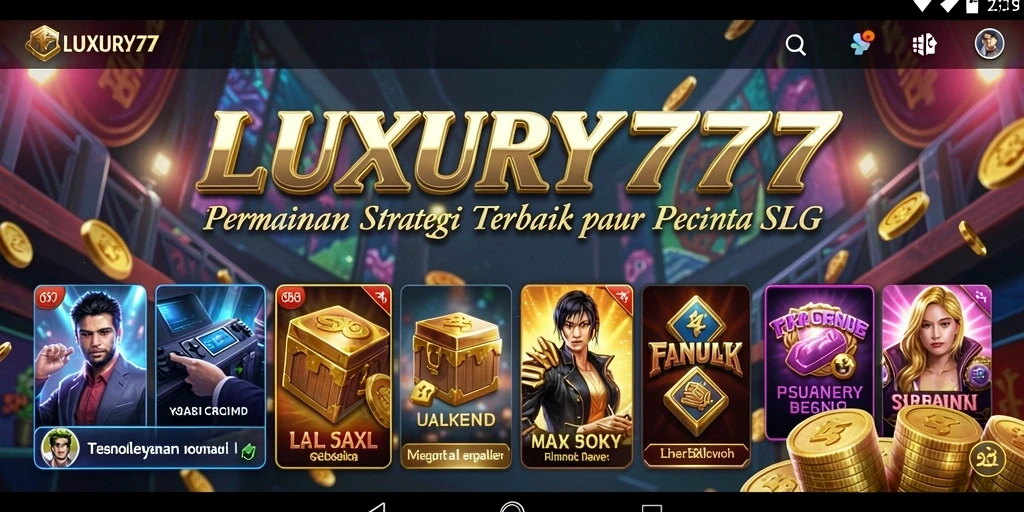 Tampilan gameplay LUXURY777 yang mendebarkan dan penuh strategi.