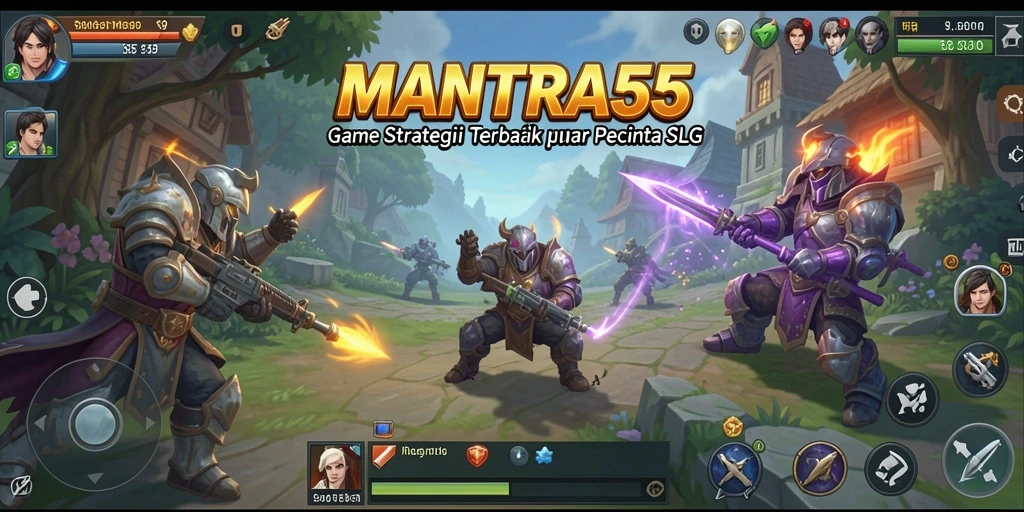 Tangkapan layar dari gameplay seru MANTRA55 yang menampilkan strategi SLG.