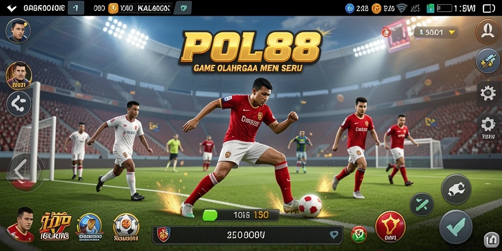 Screenshot utama POL88 menunjukkan gameplay olahraga yang seru dan menegangkan.