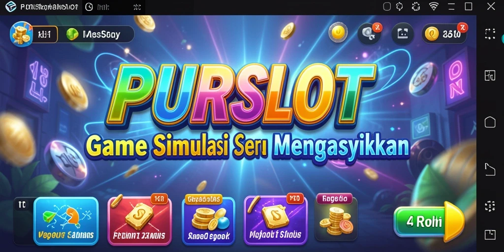 Tampilan gameplay PURISLOT dengan berbagai mesin slot yang seru.
