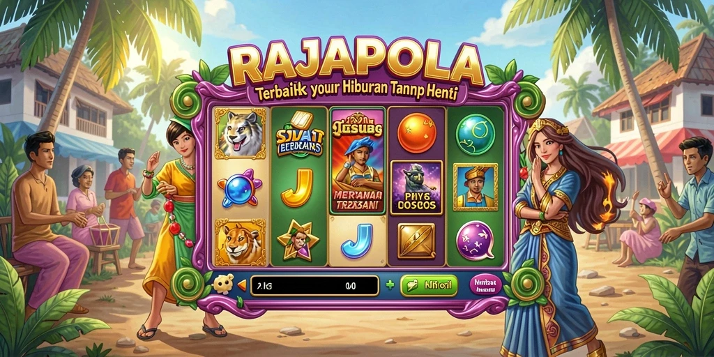 Tampilan menarik dari gameplay Slot RAJAPOLA yang mengesankan.