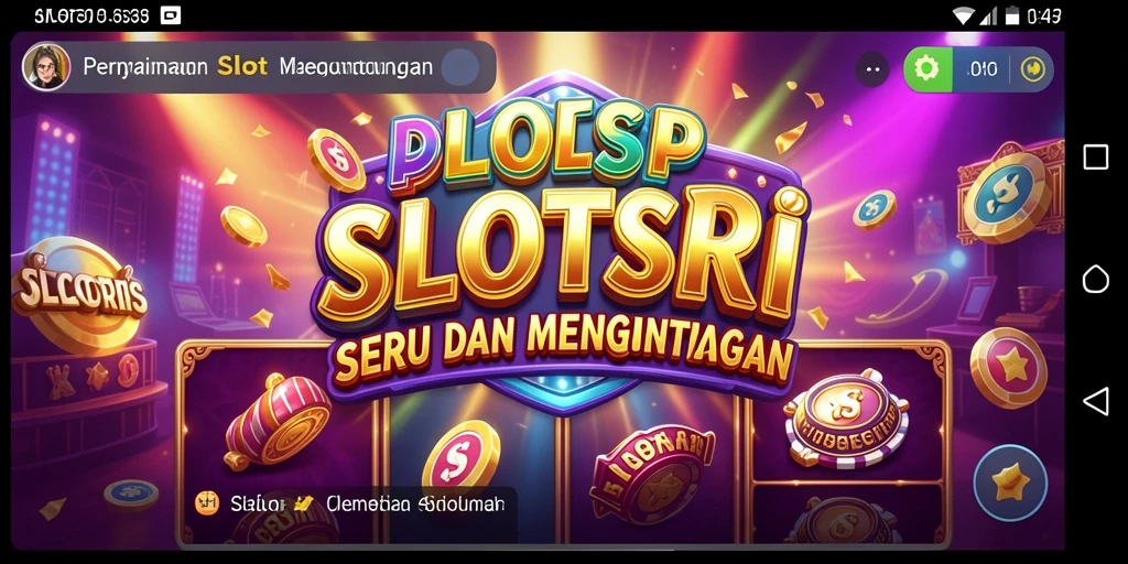 Screenshot gameplay SLOTSRI menampilkan keseruan permainan slot.