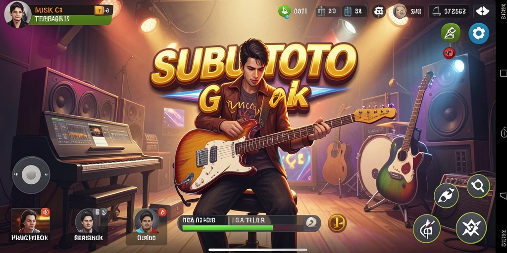 Tangkapan layar SUBURTOTO menampilkan gameplay seru dengan alunan musik.