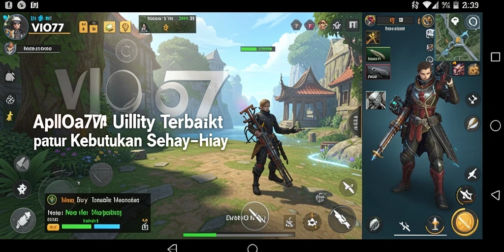 Tampilan utama VIO77 yang intuitif dan fungsional.