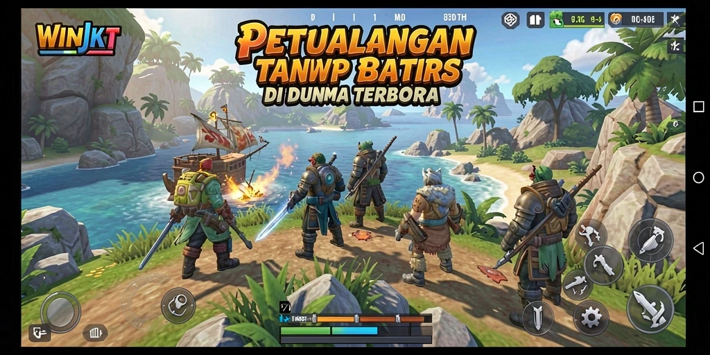 Tampilan gameplay epik dalam dunia terbuka WINJKT.