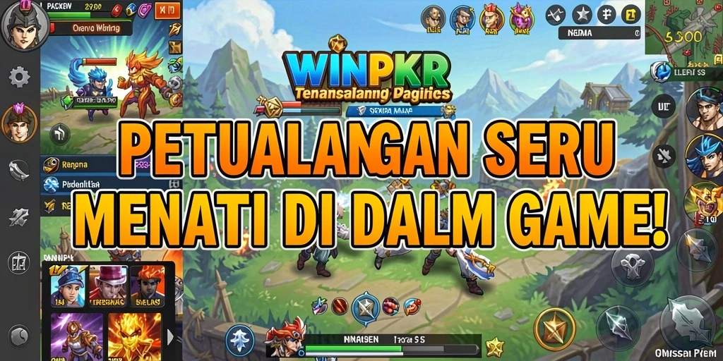 Tampilan menarik dari gameplay petualangan di WINPKR.
